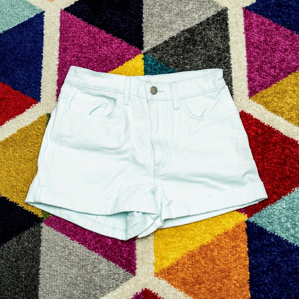 American Apparel Light Blue Denim Shorts